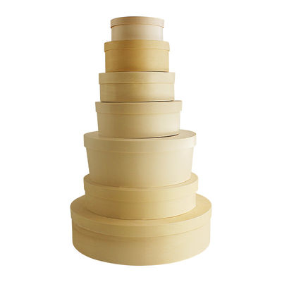 Brie Cheese Round Food Delivery Packaging 110mm To 165mm Poplar Wood Veneer