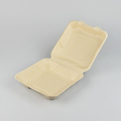 EN13432 90mm Height 1000ml Microwavable Container For Take Away