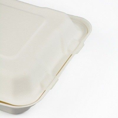 EN13432 90mm Height 1000ml Microwavable Container For Take Away